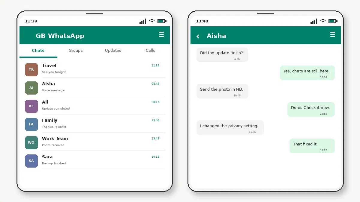 GB WhatsApp troubleshooting illustration